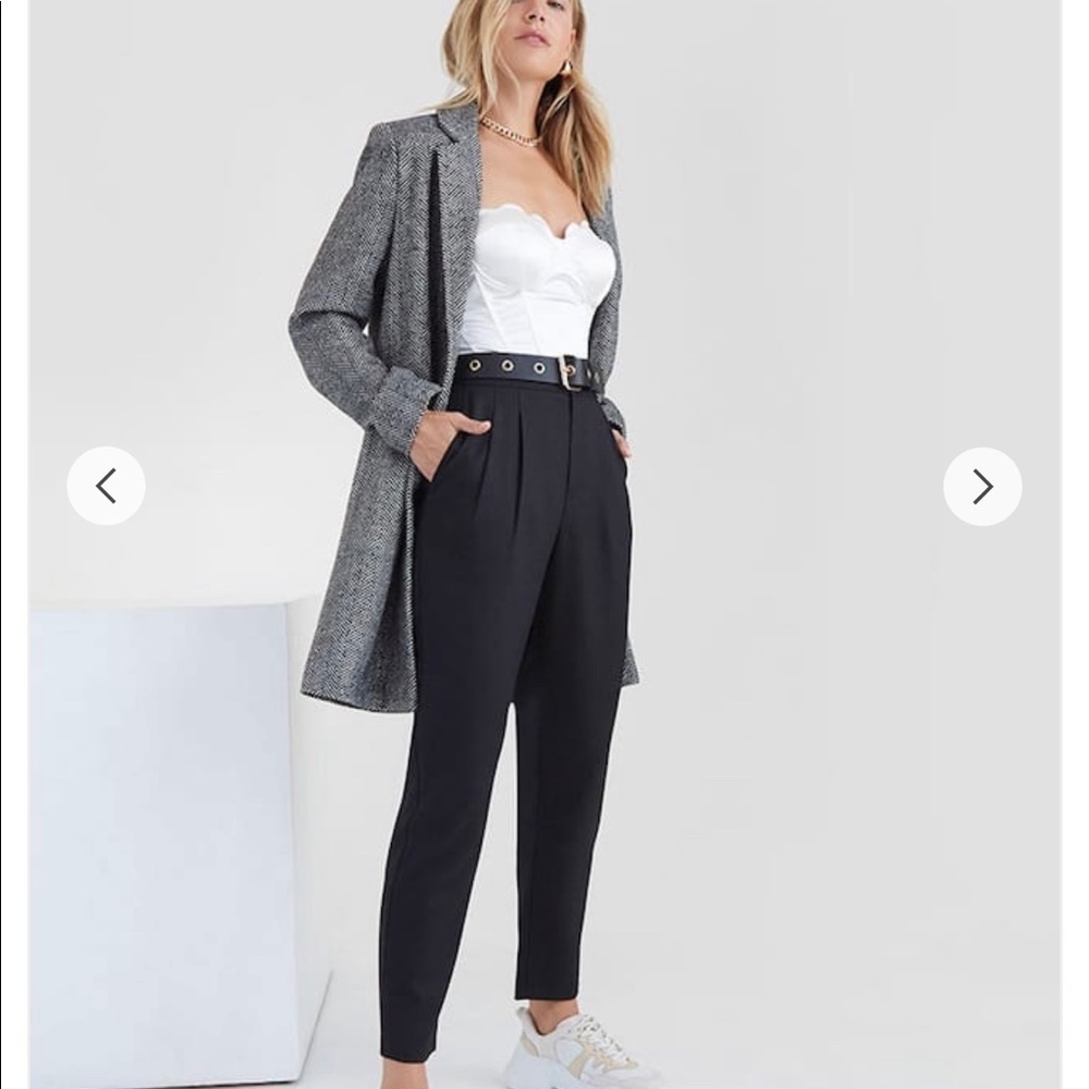 NWOT Forever21 F21 Black High-Rise Trouser Pants